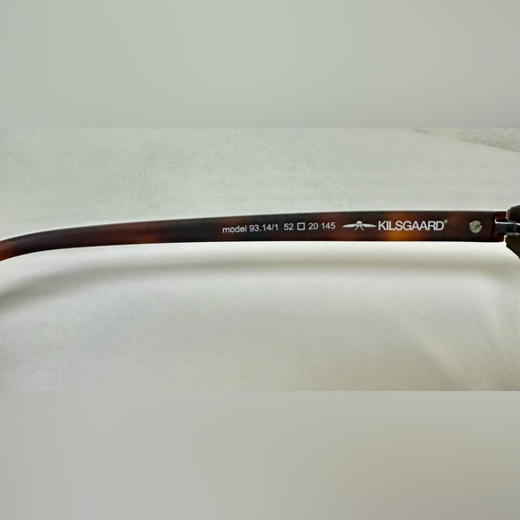 Brand New Kilsgaard Dark Brown Tortoise Lightweight Eyeglasses Unisex - Picture 5 of 7